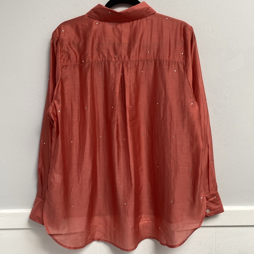 Bailey /44 button down top, light weight and see through , size XL - Picture 3 of 5